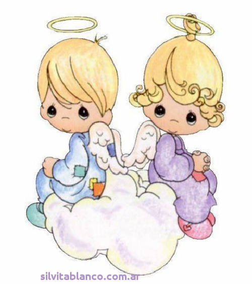 angelitos en las nubes precious moments