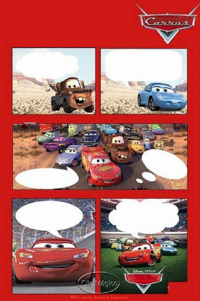 tarjeta para cumplea�os Cars