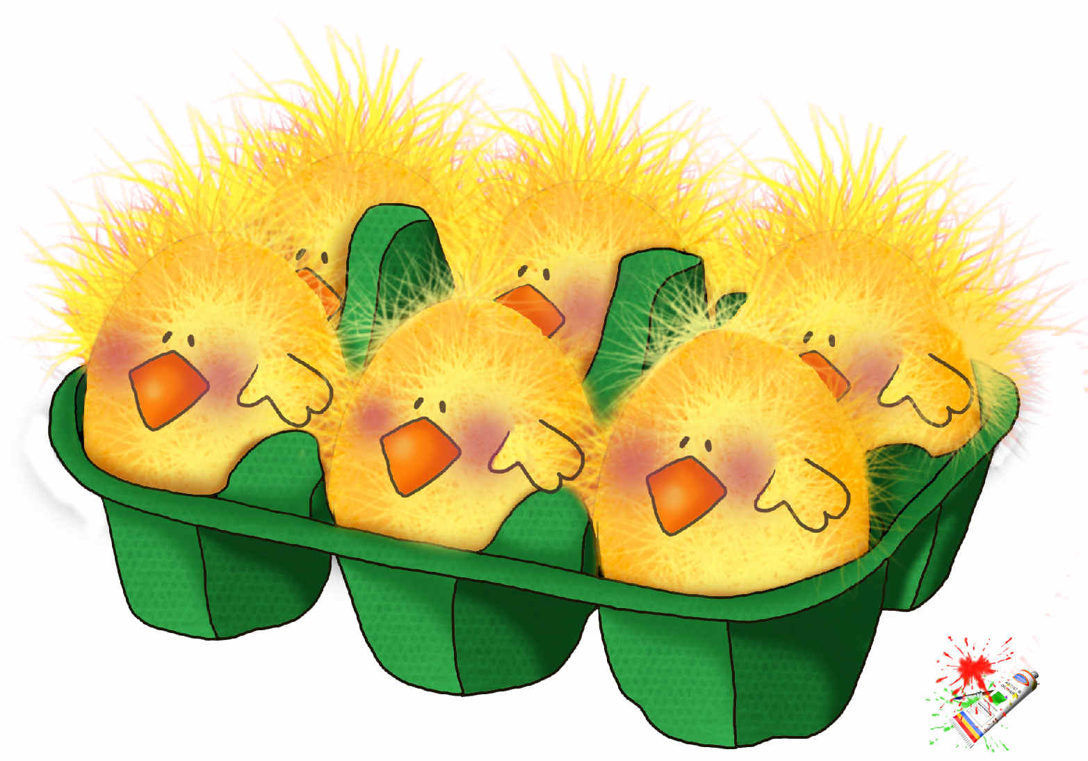 pollitos ilustraciones para manualidades