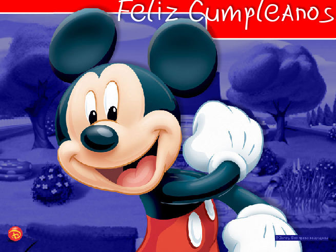 Mickey Mouse Tarjetas de Cumpleaos