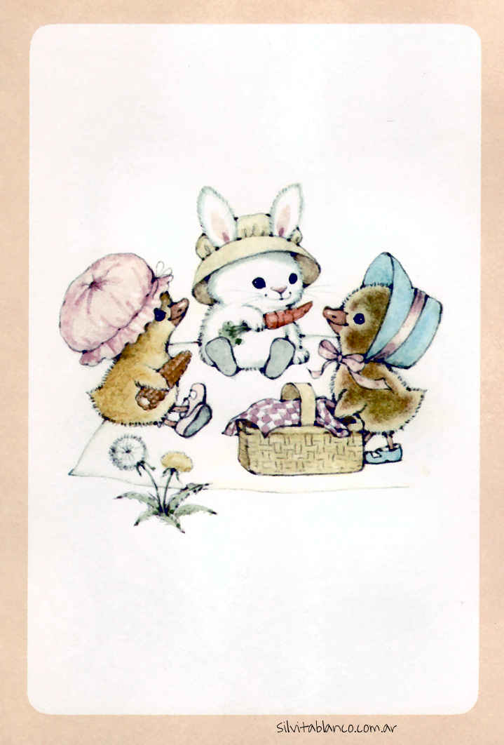 Adorable Animalitos Calendario Vintage 1976 Ruth Morehead