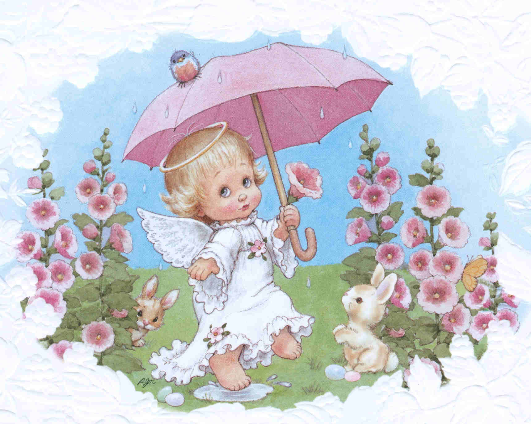 Angelitos dibujos, ilustraciones infantiles 