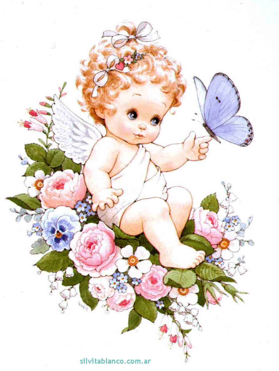 Angelitos dibujos, ilustraciones infantiles 