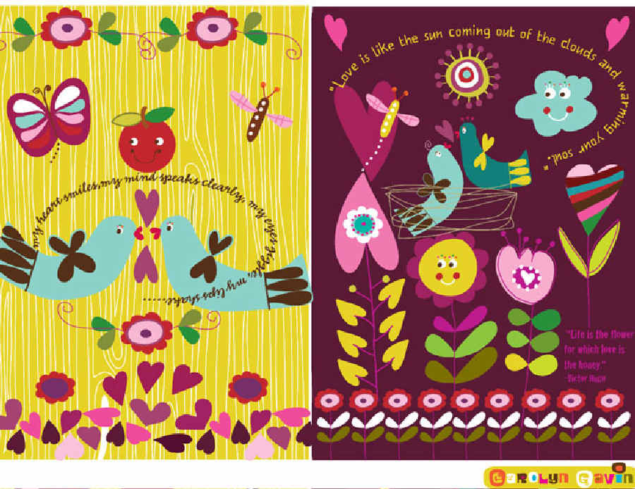 dibujos, ilustraciones infantiles Carolyn Gavin