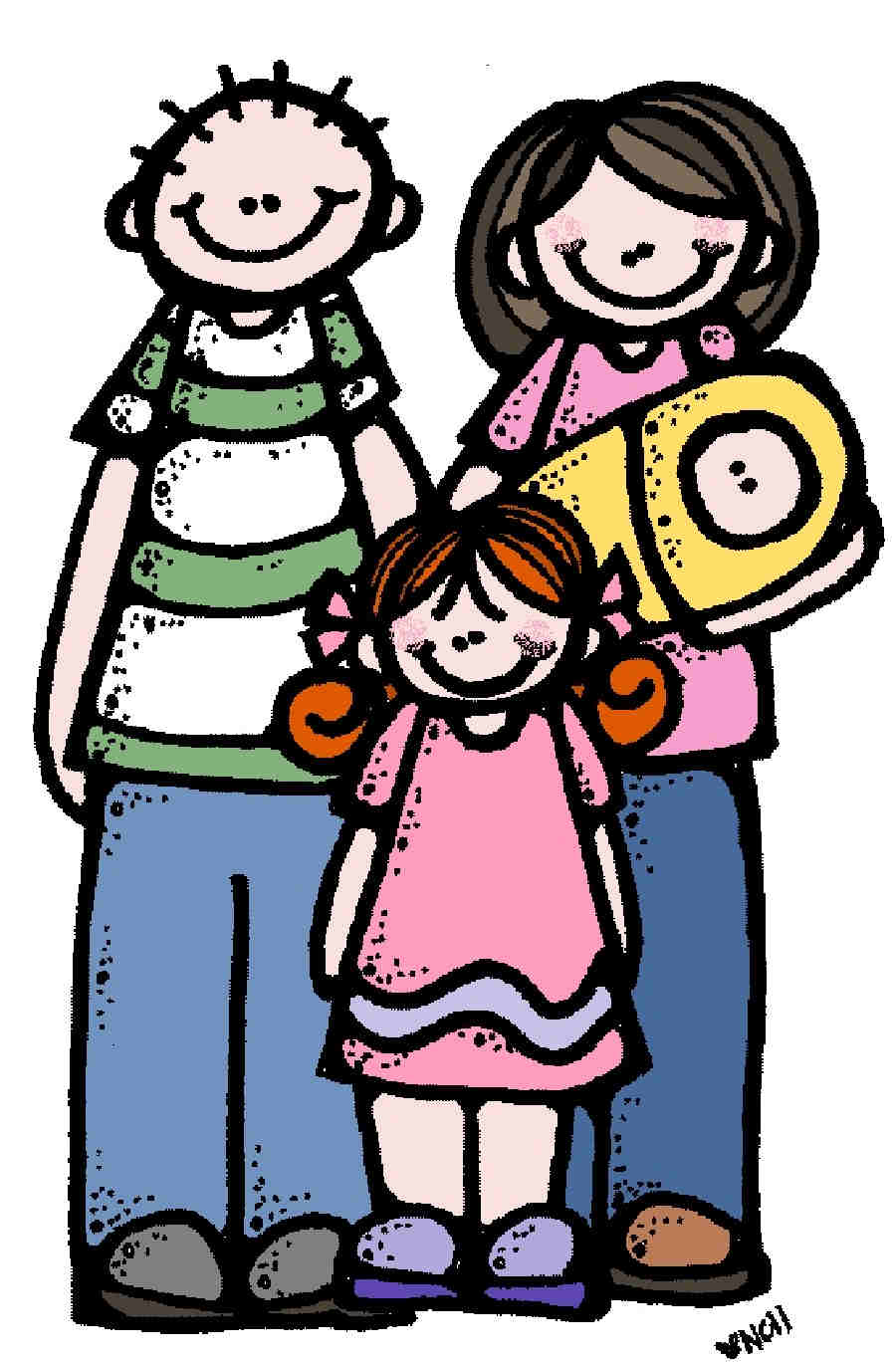 Familia dibujos, ilustraciones infantiles Susan Fitch y Otro