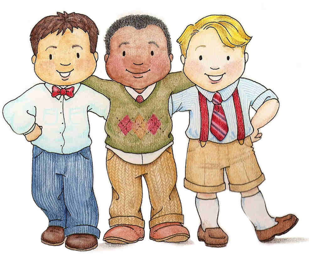 Familia dibujos, ilustraciones infantiles Susan Fitch y Otro