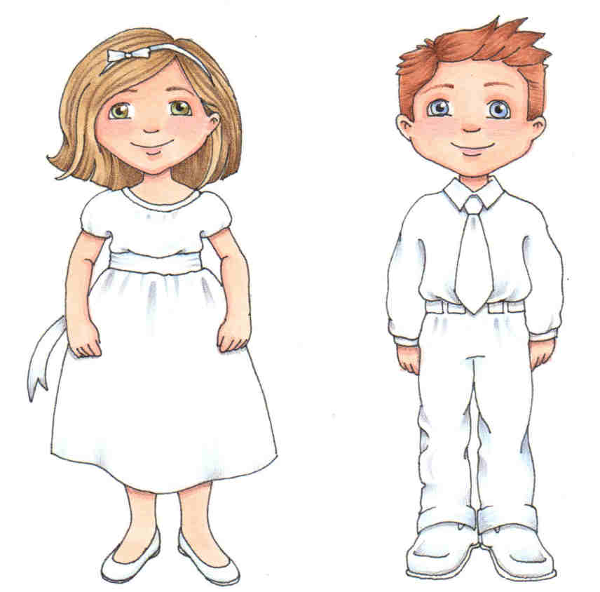 Familia dibujos, ilustraciones infantiles Susan Fitch y Otro