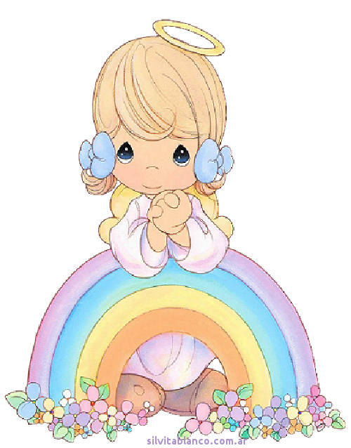 angel preciosos momentos y arco iris