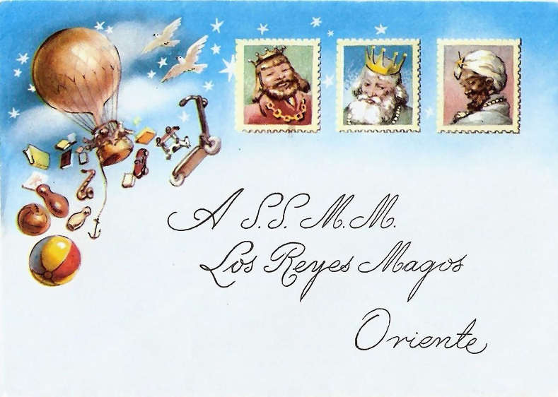 cartas vintage para los Reyes Magos