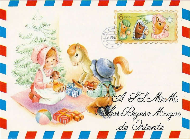 cartas vintage para los Reyes Magos