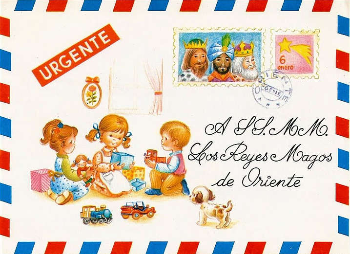 cartas vintage para los Reyes Magos