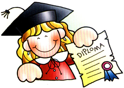 chica graduada sosteniendo el diploma