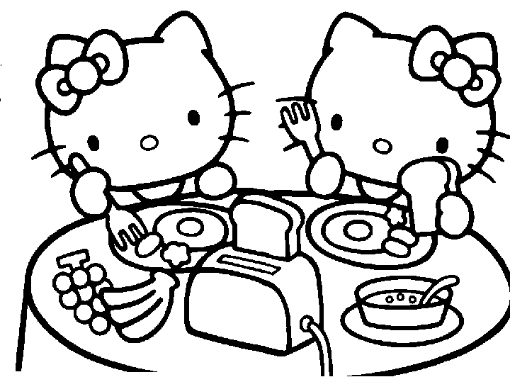 Hello Kitty colorear