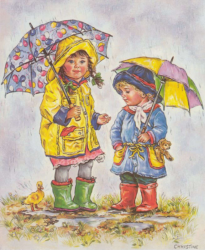 ilustraciones vintage Christine Haworth