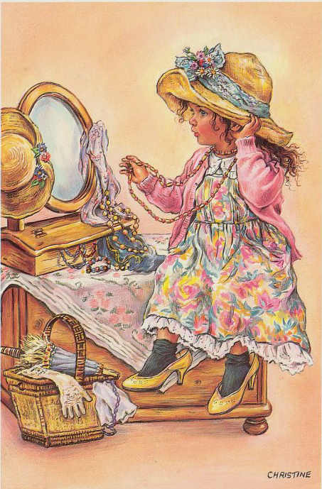 ilustraciones vintage Christine Haworth