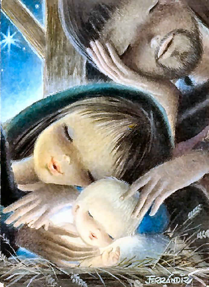 pesebre Jes�s, Mar�a y Jos�