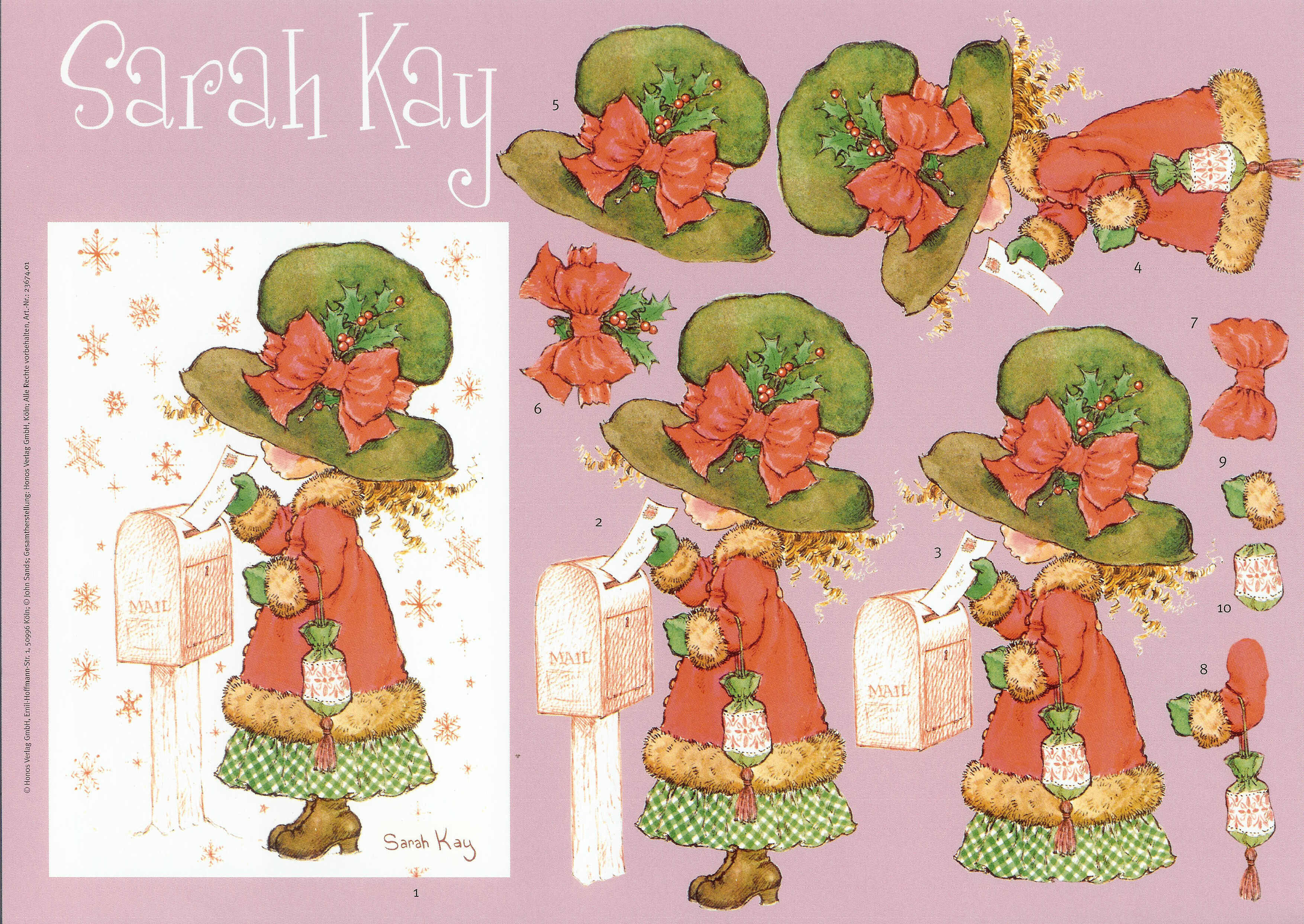 sarah kay decoupage navidad