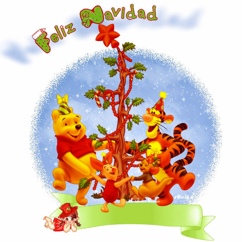 Winnie Pooh Navidad